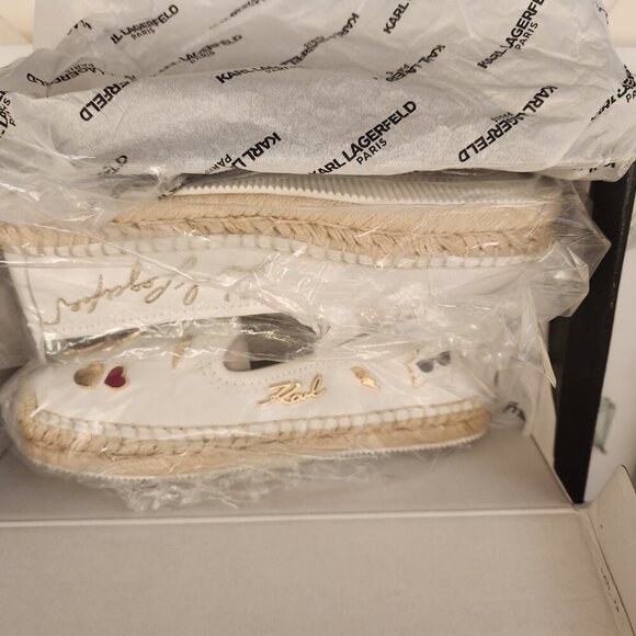 Karl Lagerfeld Paris Michaela Slip-On Espadrilles. NIB. Size 6.5 - Picture 9 of 10